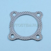 Прокладка приемного патрубка выпуска газов и турбины для а/м Камаз (Д=70мм) Н/О плакированная "Квадратис"